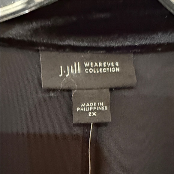J. Jill Black Velvet Blazer size 2X - Picture 2 of 7